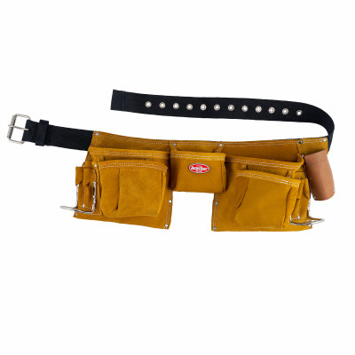 Suede Leather Apron, 11 Pockets