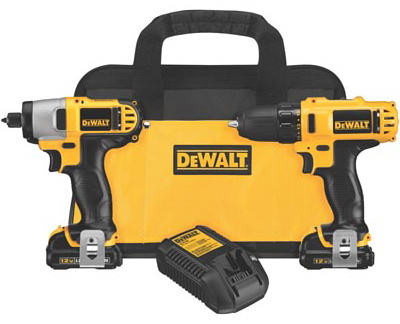 12-Volt Cordless Drill/Driver + Impact Driver Combo Kit, Brushless Motor, 3/8-In., 2 Lithium-Ion Batteries