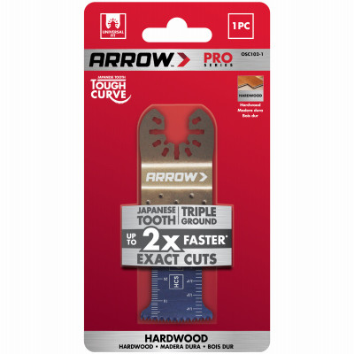 Fast Cut Curve Wood Oscillating Tool Blade, 1-1/4-In.