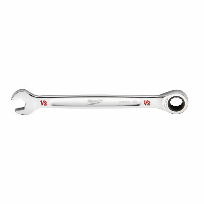 SAE Ratcheting Combination Wrench, 12-Point, 1/2 In.