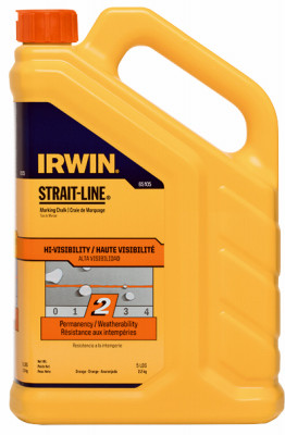 Strait-Line Fluorescent Orange Powder Chalk, 5 Lb.