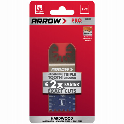 Japanese Tooth Hardwood Oscillating Tool Blade, 1-5/16-In.