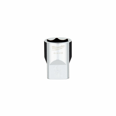 SAE 6-Point Shallow Socket, Four Flat Sides, 13/16 In., 1/2 In. Drive