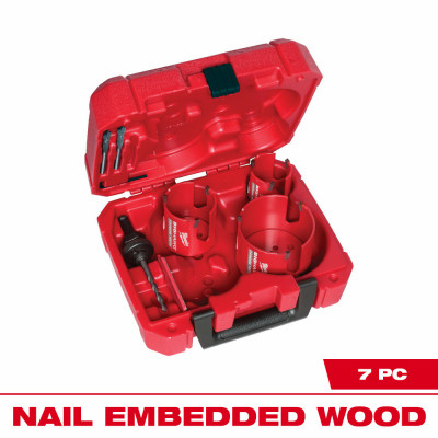 7-Pc. Big Hawg Hole Saw Set