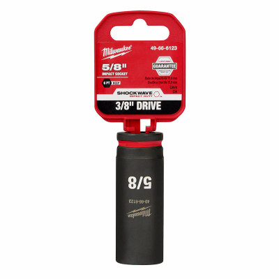 Shockwave SAE Deep-Well 6-Point Impact Socket, 3/8 In. Drive, 5/8 In.