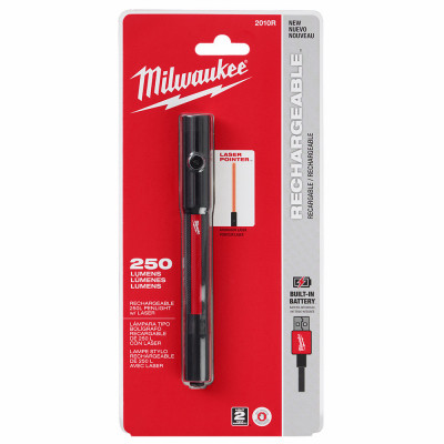 Rechargeable Penlight with Laser, 250 Lumens