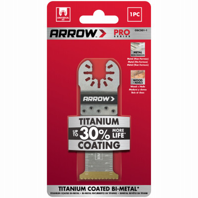 Titanium Plunge Cut Metal Oscillating Tool Blade, 1-1/4-In.