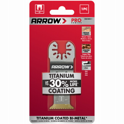 Titanium Metal Oscillating Tool Blade, 1-1/4-In.