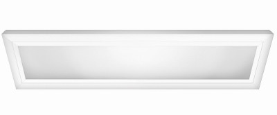 LED Edge-Lit Flat Panel Flush Mount Ceiling Light Fixture, White, Dimmable, 25 Watt, 6 In. x 2 Ft.