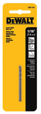 Black Oxide Drill Bits, 1/16 In., 2-Pk.