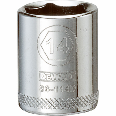Metric Shallow Socket, 6-Point, 1/4 In. Drive, 14mm