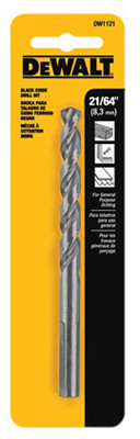 Black Oxide Drill Bit, 21/64 In.