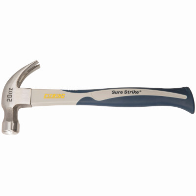 SureStrike 20-oz. Curved Claw Hammer, Ergonomic Carbon Fiber Handle