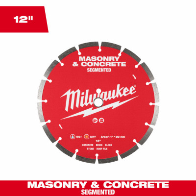 Diamond Max Masonry & Concrete Diamond Circular Saw Blade, Segmented, 12 In.