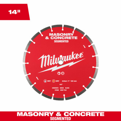 Diamond Max Masonry & Concrete Diamond Circular Saw Blade, Segmented, 14 In.