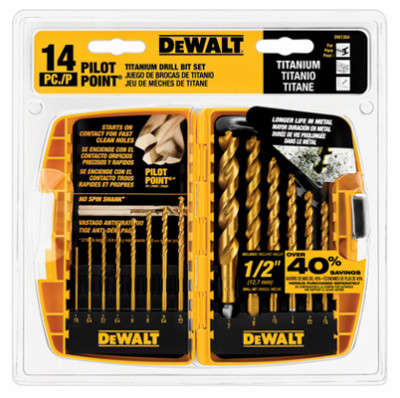 14-Pc. Titanium PP Drill Bit Set