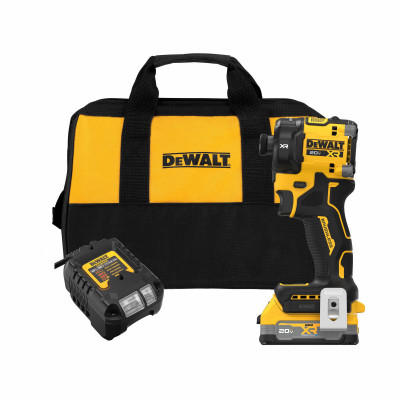 20V MAX* XR® Brushless Cordless 1/4 in. Quiet Hydraulic Impact Driver Kit with XR POWERSTACK™