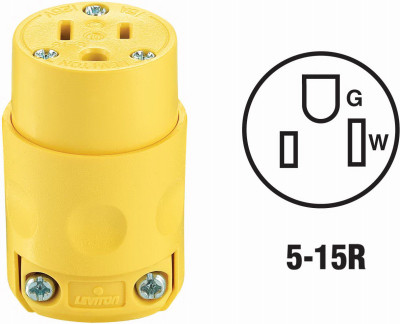 YEL GRND CORD CONNECTOR