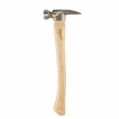 19 oz. Framing Hammer, Milled Face, Hickory Wood Handle