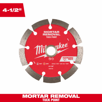 Diamond Max Tuck Point Diamond Circular Saw Blade, Segmented, 4-1/2 In.