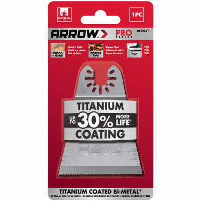 Titanium Wood & Nail Oscillating Tool Blade, 2-11/16-In.
