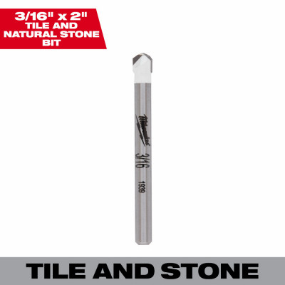 Tile, Stone & Glass Drill Bit, 3/16 In.