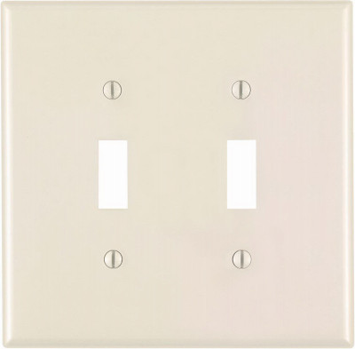 LT ALM 2-TGL WALL PLATE