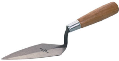 Concrete Pointing Trowel, Wood Handle, 6 x 2.75 In.
