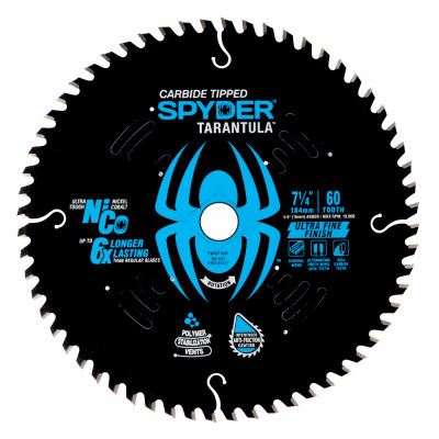 Tarantula Ultra Fine Finish Circular Saw Blade, 60-Tooth, 7-1/4 In.