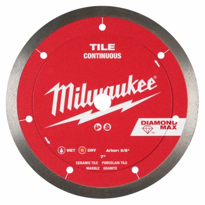 Diamond Max Continuous Tile Diamond Saw Blade, 7 In.