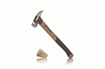 Spec Ops Tools 20 oz Fiberglass Hammer, 16 Inch, Soft Mallet Cap, Shock-Absorbing Grip