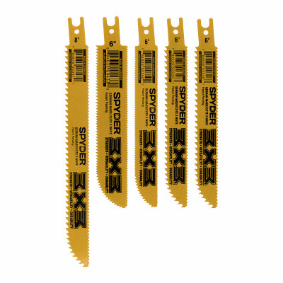 3X3 Double-Sided Reciprocating Saw Blades, Assorted 5-Pk.