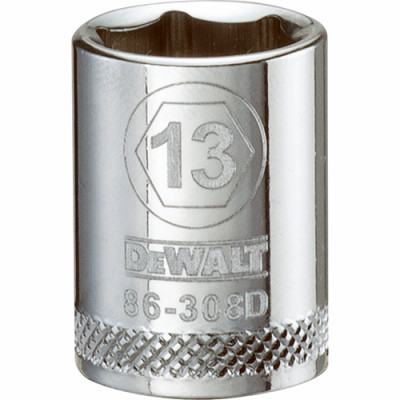 Metric Shallow Socket, 6-Point, 3/8 In. Drive, 13mm