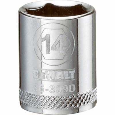 Metric Shallow Socket, 6-Point, 3/8 In. Drive, 14mm