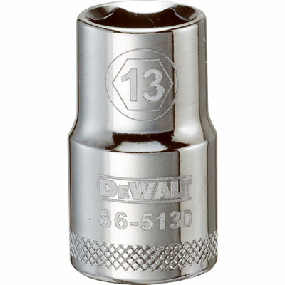 Metric Shallow Socket, 6-Point, 1/2 In. Drive, 13mm