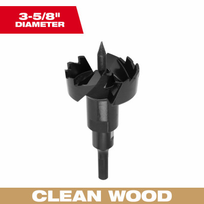 3-Flat Self Feed Wood Drill Bit, 3-5/8 x 6 In.