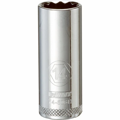 Metric Deep Socket, 12-Point, 3/8 In. Drive, 14mm
