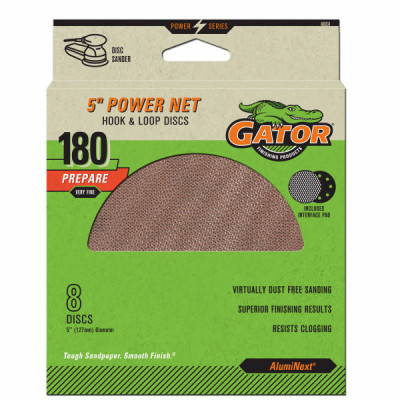 Mesh Sanding Discs, 180 Grit, 5 In., 8 Pk.