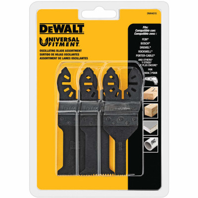 3-Pc. Oscillating Tool Wood Cutting Blade Set, Universal