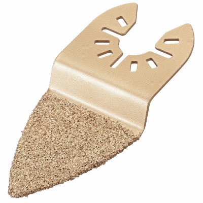 Oscillating Tool Grout Removal Blade, Flush-Cut Finger, Universal