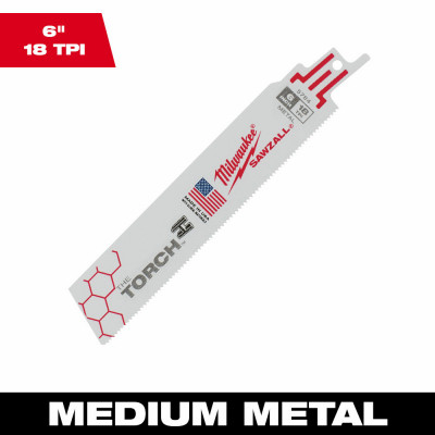 Sawzall The Torch Reciprocating Saw Blade, 18 TPI, 6 In. (10 pieces)