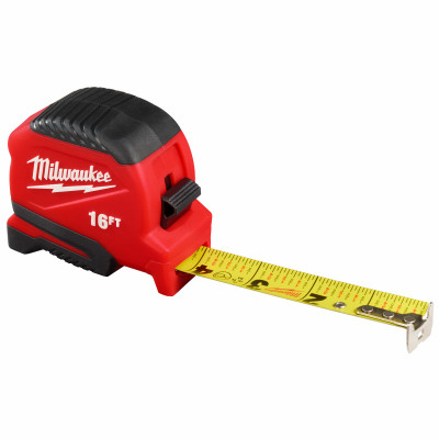 Compact Tape Measure, 16 Ft.