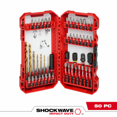 50-Pc. Shockwave Impact-Duty Drill & Driver Bit Set