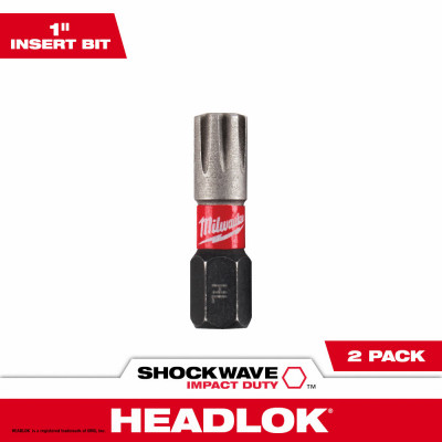 Shockwave Insert Bits for HeadLOK Wood Screws, 2-Pk.
