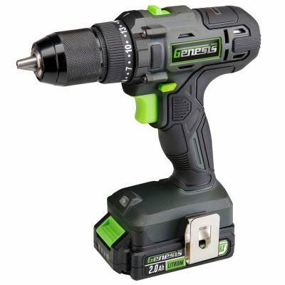 Genesis 20V 1/2 In. Cordless Drill/Driver Kit with 2.0 Ah Battery & Charger