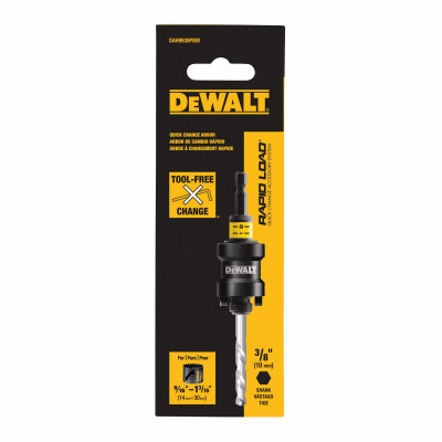 Rapid Load Hole Saw Arbor, 1/2 In. Shank, 9/16 -1-3/16 In. Dia.