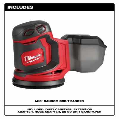 M18 5 In. Cordless Random Orbit Sander, TOOL ONLY