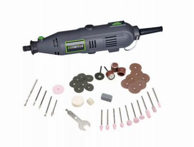 Genesis 120V 1A Variable Speed Electric Rotary Tool Kit with 40 Accessories