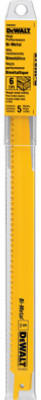 Bi-Metal Reciprocating Saw Blade, 12 In., 6-TPI, 5-Pk.