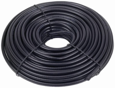 RG6U Coaxial Cable, Black, 100 Ft.